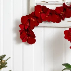 5ft. Red Amaryllis Garland