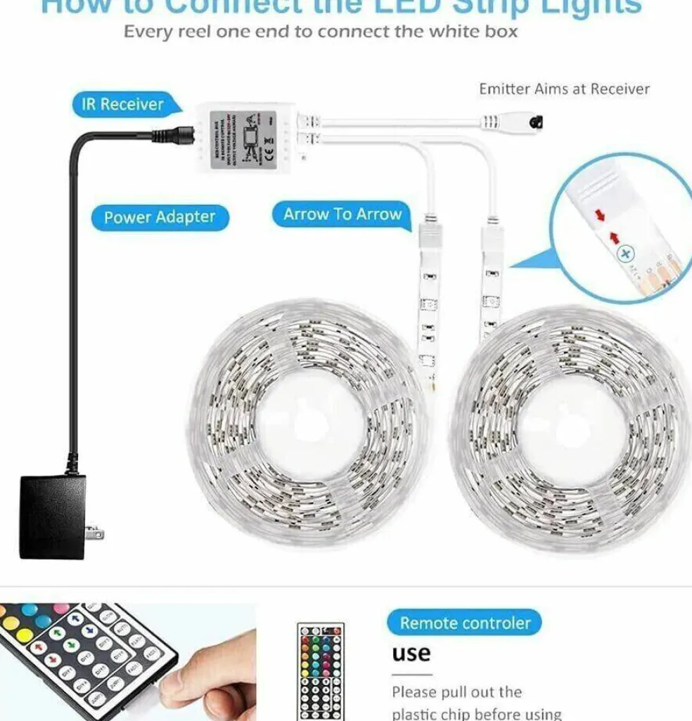 32ft Remote Controlled LED Strip Lights