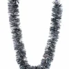 6ft. Silver & Black Tinsel Garland by Ashland®