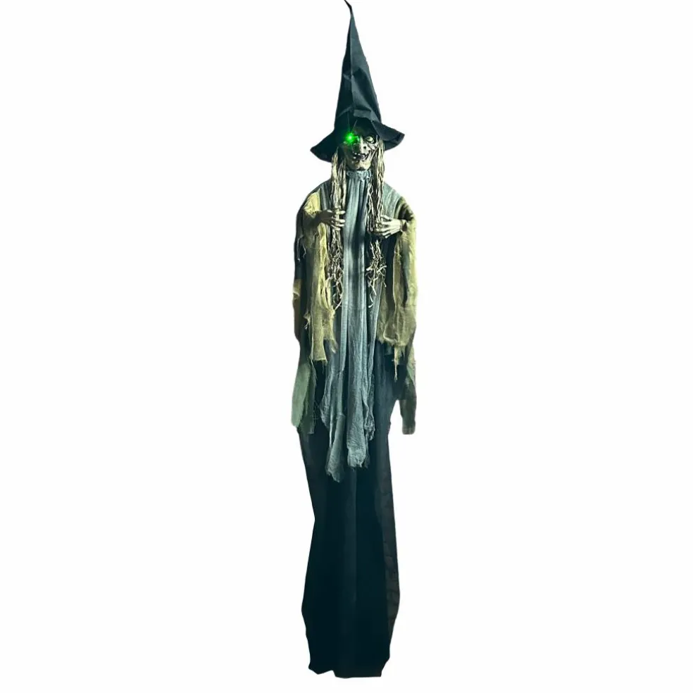 11.75ft. Sound Activated Hanging Witch by Ashland®