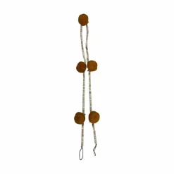 6ft. Wool Pumpkin & Wood Bead Garland by Ashland®
