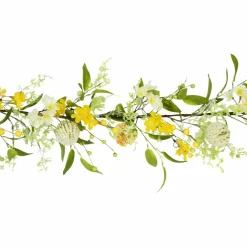5ft. Yellow Berry & Thistle Floral Spring Garland