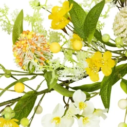5ft. Yellow Berry & Thistle Floral Spring Garland