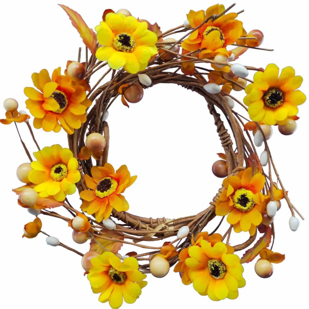 5ft. Yellow Daisy & Pips Coiled Garland by Ashland®