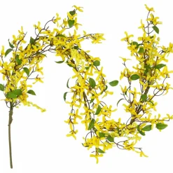 5ft. Yellow Forsythia & Berry Floral Spring Garland