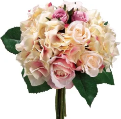 Fuchsia Rose & Hydrangea Bouquet