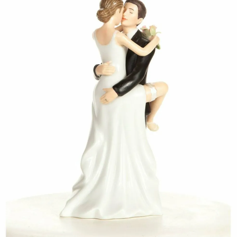 "Funny Sexy" Wedding Bride and Groom Cake Topper Figurine