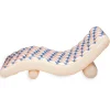 Funsicle 68" Blue & Cream Deco FunChaiser Lounge Inflatable Water Float