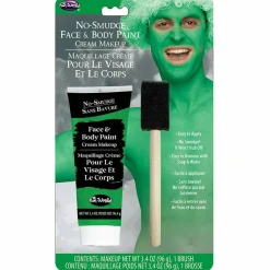 Fun World® 3.4oz. Cream No-Smudge Face & Body Paint with Brush