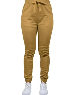 Galaxy By Harvic Loose Fit Stretch Twill Women's Joggers