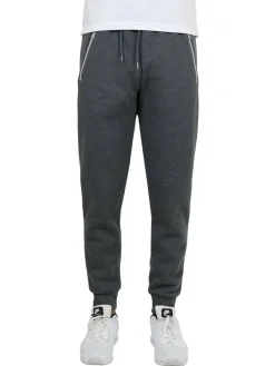 Galaxy by Harvic Men's Fleece-Lined Jogger Sweatpants With Zipper Pockets