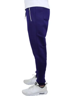 Galaxy by Harvic Men's Fleece-Lined Jogger Sweatpants With Zipper Pockets
