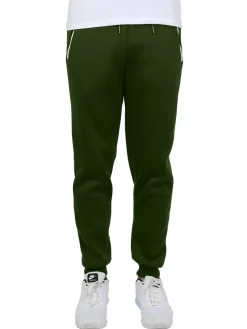 Galaxy by Harvic Men's Fleece-Lined Jogger Sweatpants With Zipper Pockets