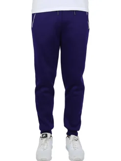 Galaxy by Harvic Men's Fleece-Lined Jogger Sweatpants With Zipper Pockets