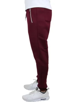 Galaxy by Harvic Men's Fleece-Lined Jogger Sweatpants With Zipper Pockets