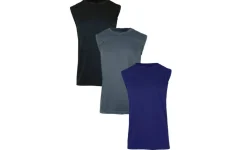 Galaxy by Harvic Performance Men's Muscle T-Shirt 3 Pack