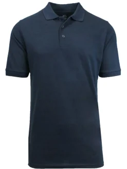 Galaxy by Harvic Short Sleeve Men's Pique Polo Shirt