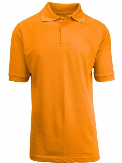 Galaxy by Harvic Short Sleeve Men's Pique Polo Shirt