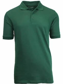 Galaxy by Harvic Short Sleeve Men's Pique Polo Shirt