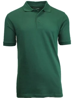 Galaxy by Harvic Short Sleeve Men's Pique Polo Shirt
