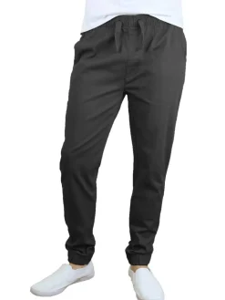Galaxy By Harvic Slim Fit Basic Stretch Twill Men's Joggers