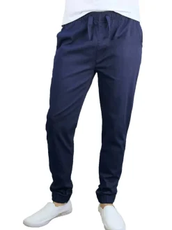 Galaxy By Harvic Slim Fit Basic Stretch Twill Men's Joggers