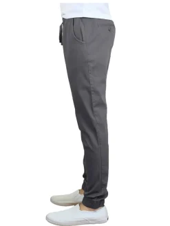 Galaxy By Harvic Slim Fit Basic Stretch Twill Men's Joggers