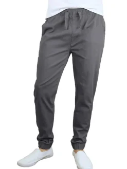 Galaxy By Harvic Slim Fit Basic Stretch Twill Men's Joggers