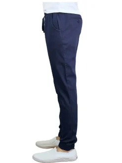 Galaxy By Harvic Slim Fit Basic Stretch Twill Men's Joggers