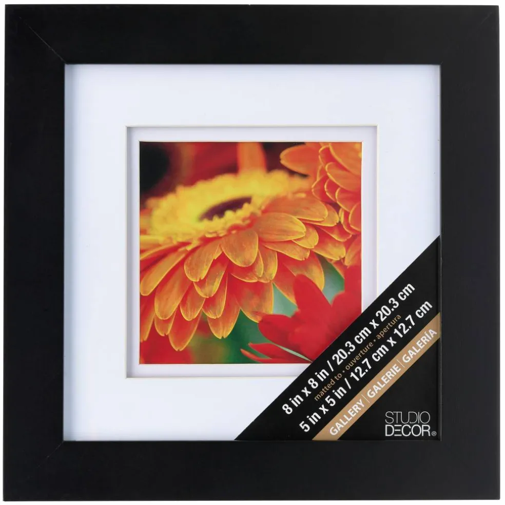 Gallery Black Frame with Double Mat by Studio Décor®