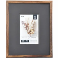 Gallery Dark Wood Frame with Mat by Studio Décor®