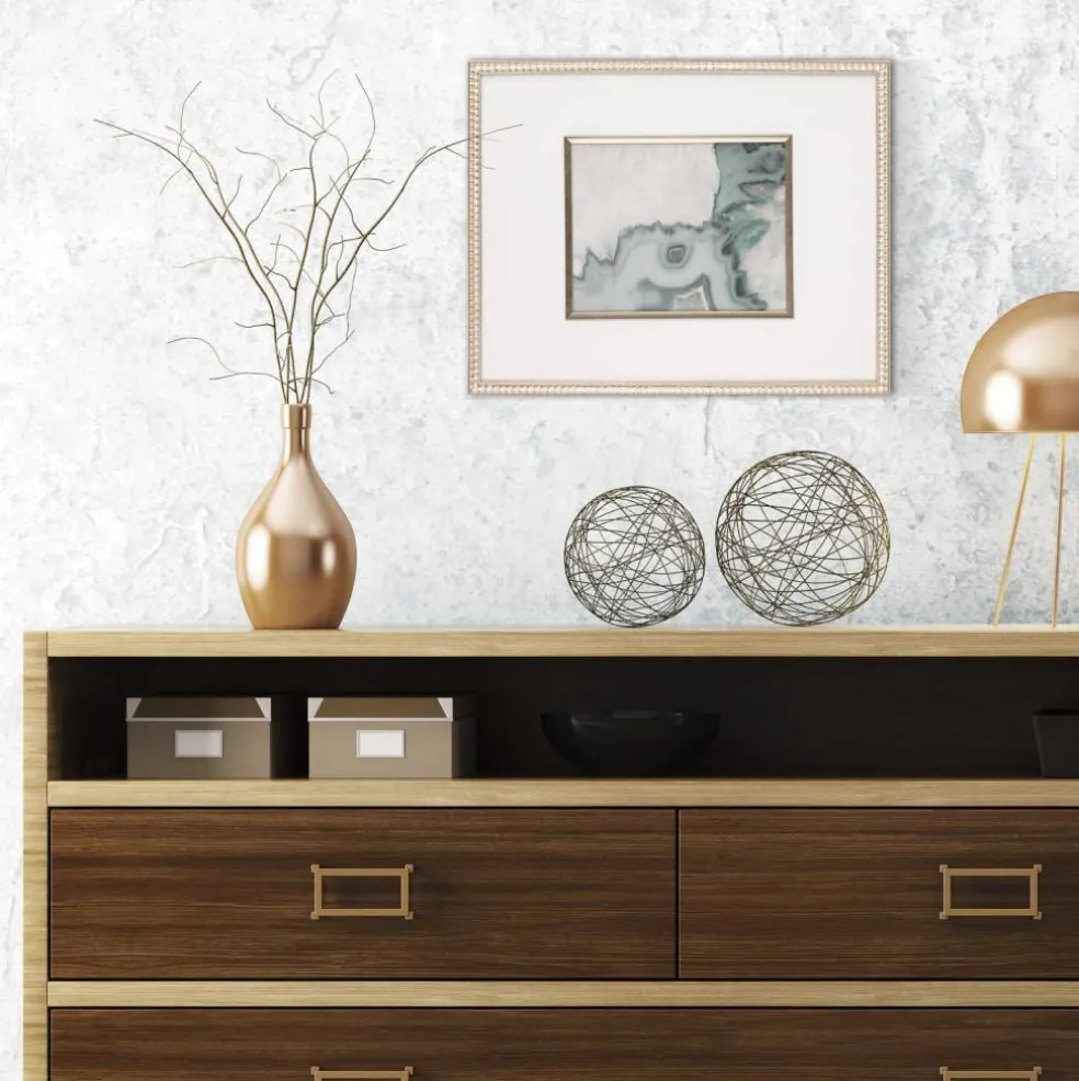 Gallery Metallic Gold Scalloped Frame with Mat by Studio Décor®