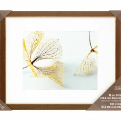 Gallery™ Walnut & Gold Trim Frame with Mat by Studio Décor®