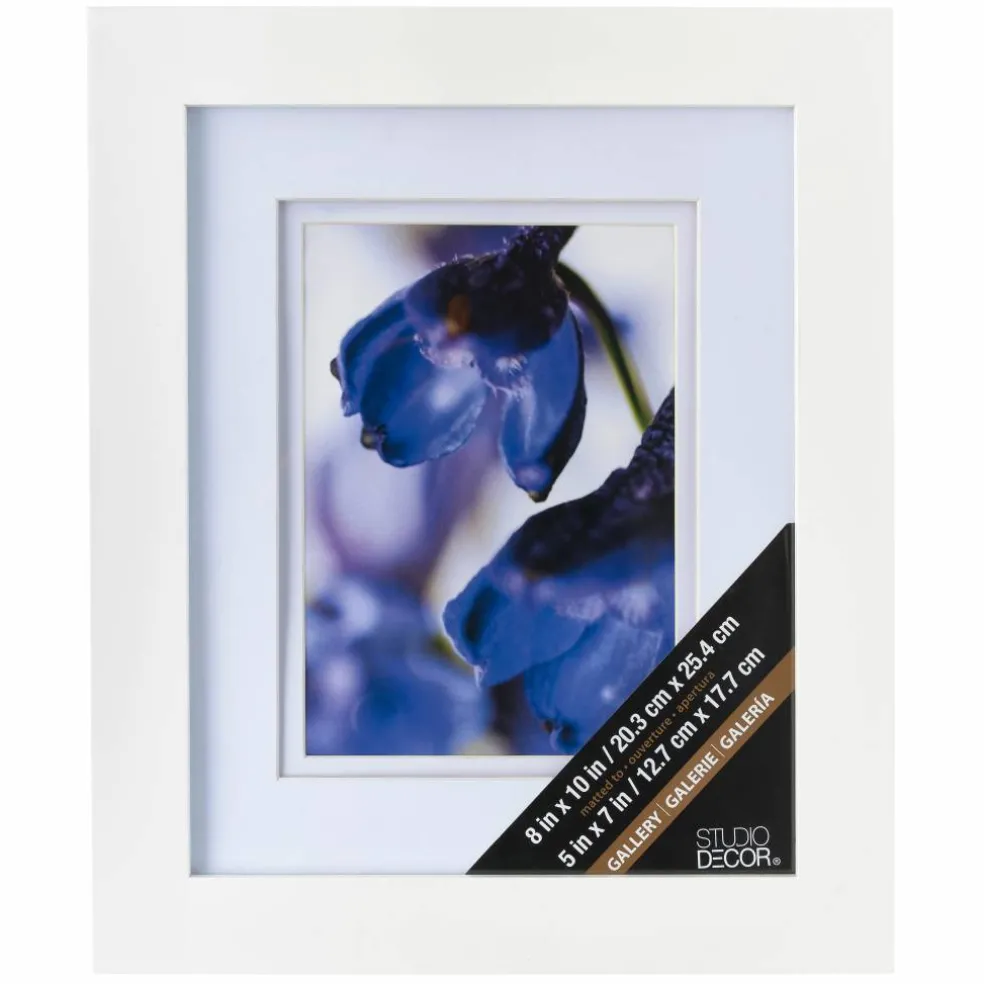Gallery White Frame with Double Mat by Studio Décor®
