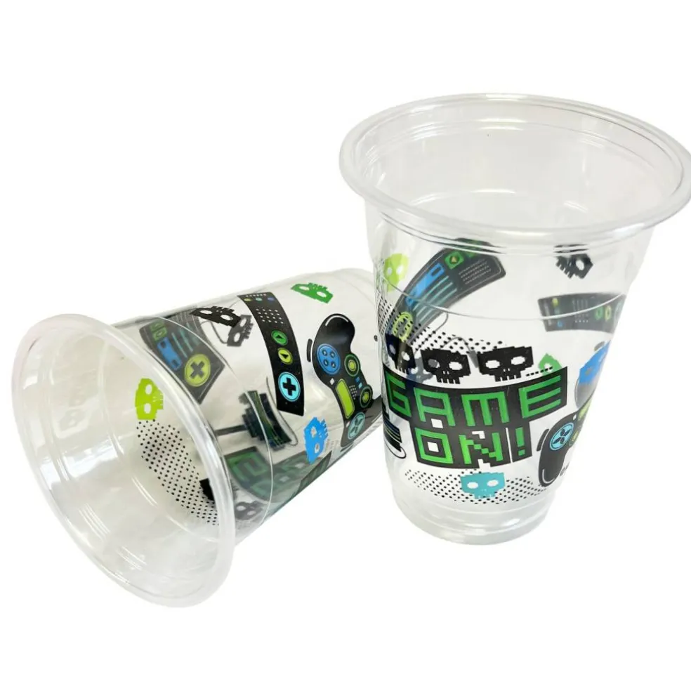 Gamer 16oz Plastic Cups - 8 Cups