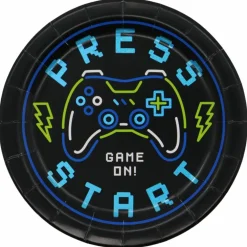 7" Gamer Snack Plates, 8ct. by Celebrate Itâ„¢