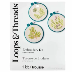 3.5" Garden Trio Embroidery Kit by Loops & Threads®