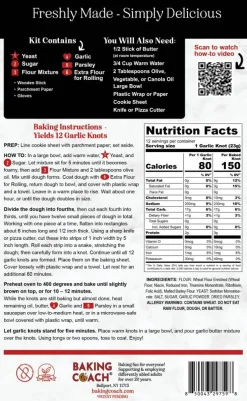 Garlic Knots Baking Activity Kit