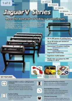 GCC Jaguar V LX Professional Elite 24 Inch Vinyl Cutter 24ā WITHOUT BASE