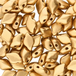 GemDUO™ 8mm 2-Hole Czech Glass Diamond Beads