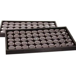 86 Gem Jars & 2 Travel Display Trays