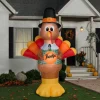 10' Gemmy Airblown Inflatable Giant Thanksgiving Turkey w/ Pumpkin