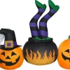 8.5' Gemmy Airblown Inflatable Halloween Brewing Witch Scene 226869