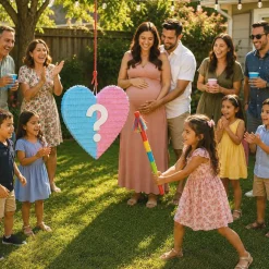 17.5" Gender Reveal Heart Piñata