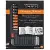 General’s Charcoal Drawing Collection Kit - Set of 33
