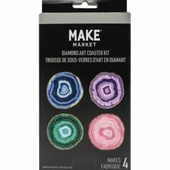 Geodes Diamond Art Coaster Kit by Make Market®