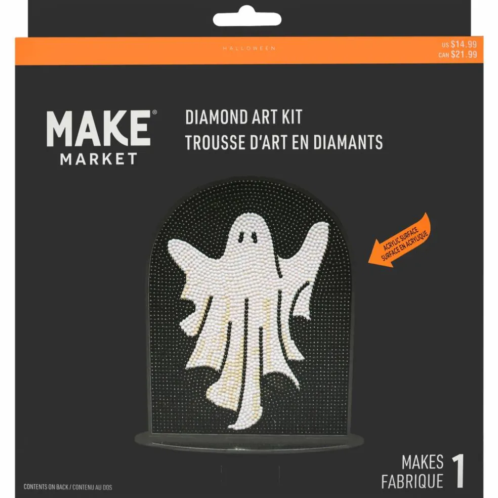 8" Ghost Acrylic Surface Diamond Art Kit with Stand by Make Market®