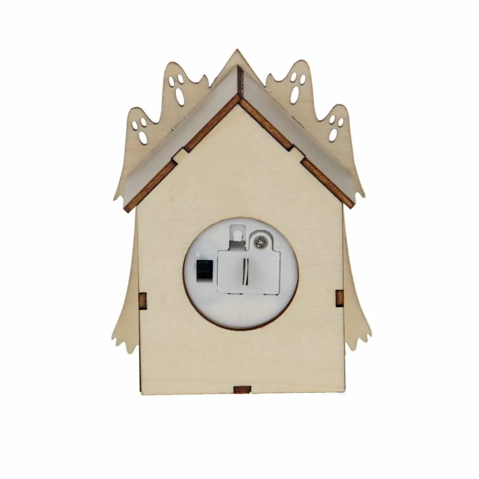 4" Ghostly Villa DIY LED Wood Décor by Make Market®
