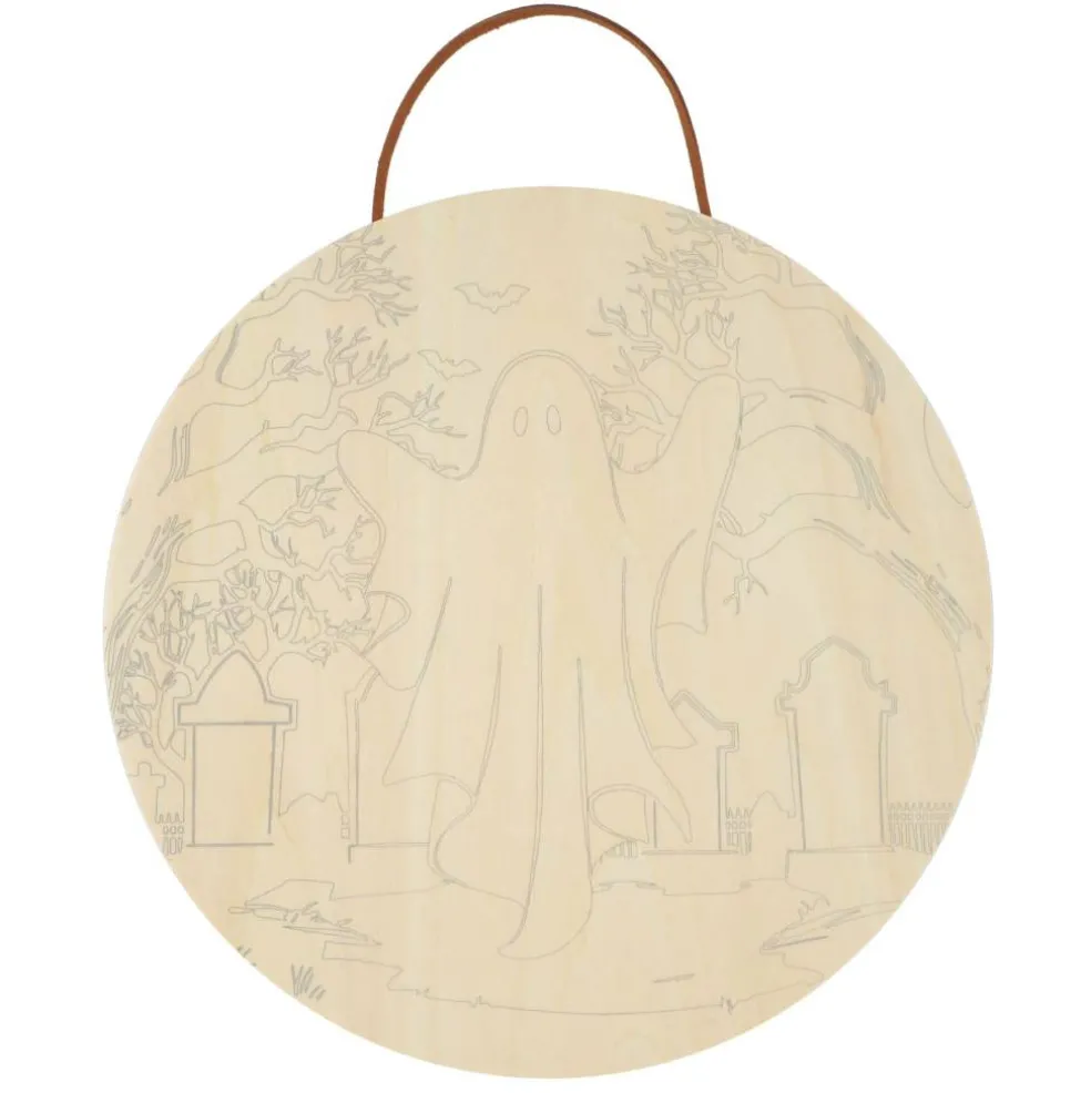 8" Ghost Paint-by-Number Plywood Surface Kit by Artist's Loft®