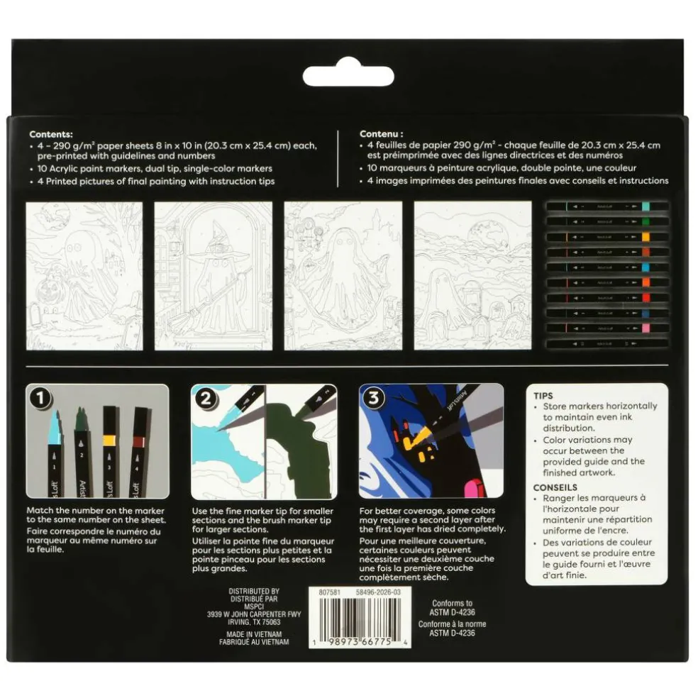 Ghosts Paint Marker-by-Number Kit by Artist's Loft®